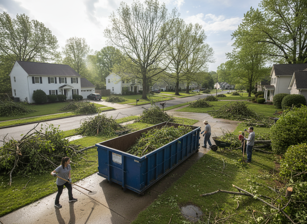Managing Yard Waste After Spring Storms in Hopewell Virginia